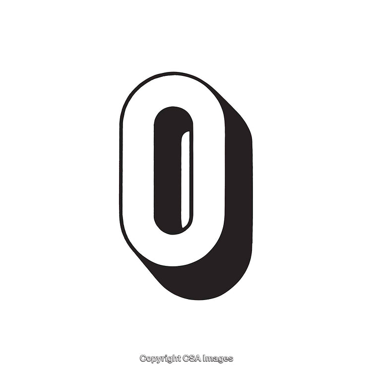 Bold Monochrome Cent Symbol on a White Background