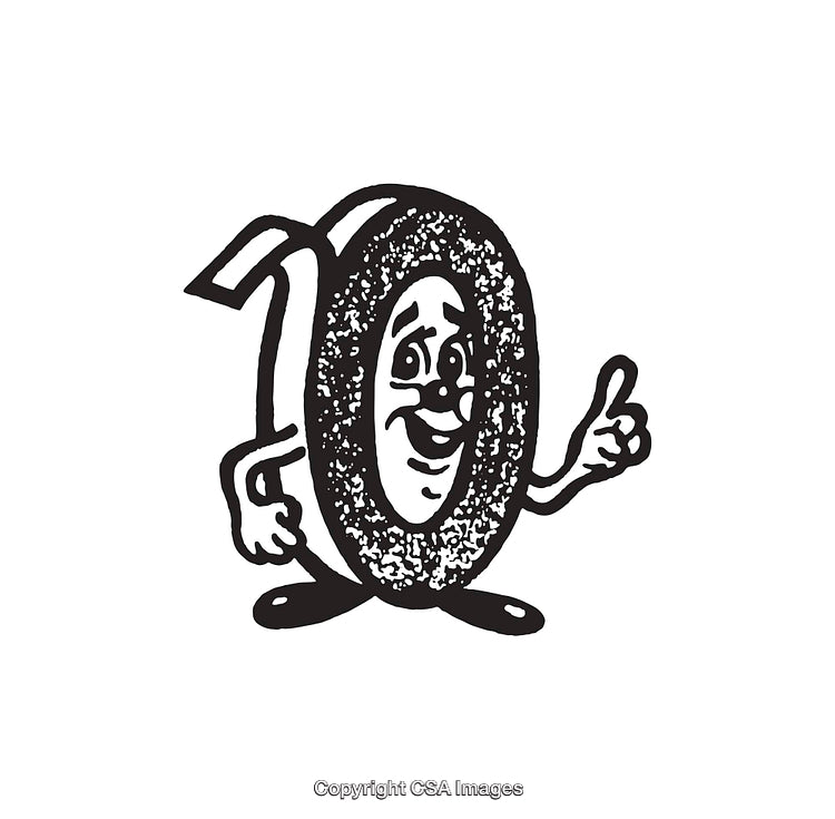 Illustration of Cheerful Tape Roll Giving Thumbs Up in Black and White Art