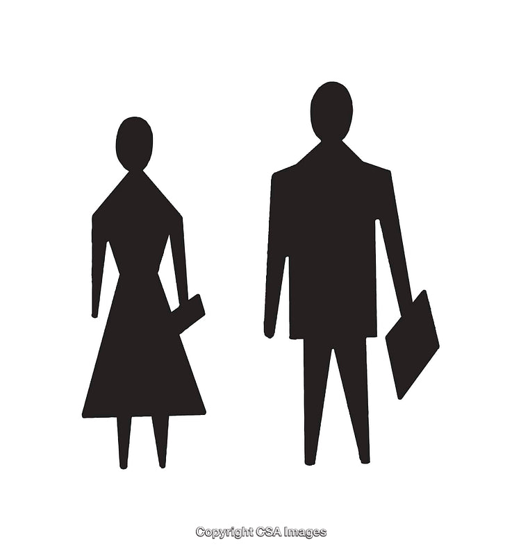 Silhouette Vector of Professional Figures Holding Objects