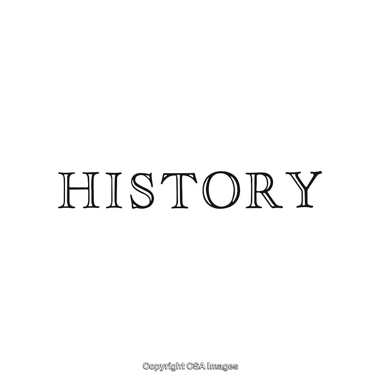 Elegant Typography of the Word 'History' in Classic Serif Font Style