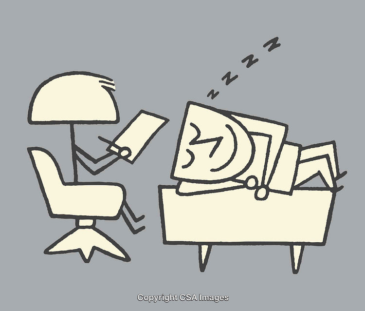 Humorous Illustration of Therapist Session with Patient Displaying Relaxed Mood