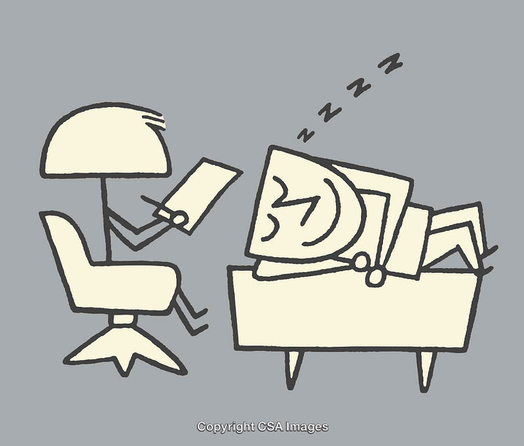 Humorous Illustration of Therapist Session with Patient Displaying Relaxed Mood