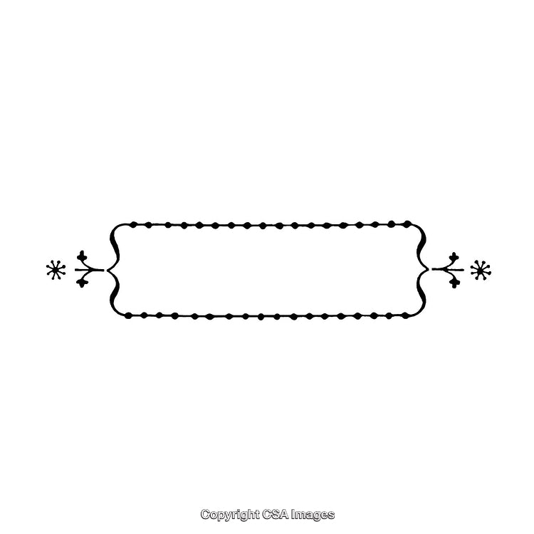Elegant Black and White Border Design with Ornamental Elements