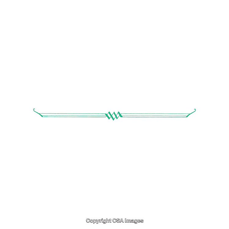 Minimalist Green Geometric Design with Symmetrical Decorative Elements