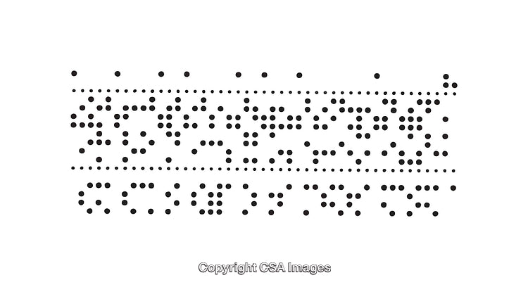 Black And White Diagram Representing a Structured Arrangement of Dotted Patterns