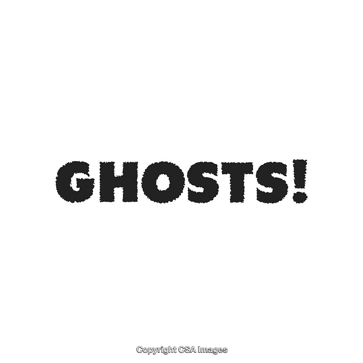 Creative Halloween Text Featuring the Spooky Word 'Ghosts' in Bold Font