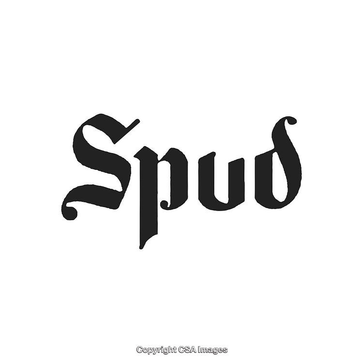 Stylish Blackletter Font Logo Design on a White Background