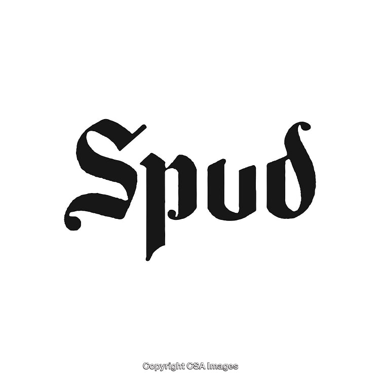 Stylish Blackletter Font Logo Design on a White Background