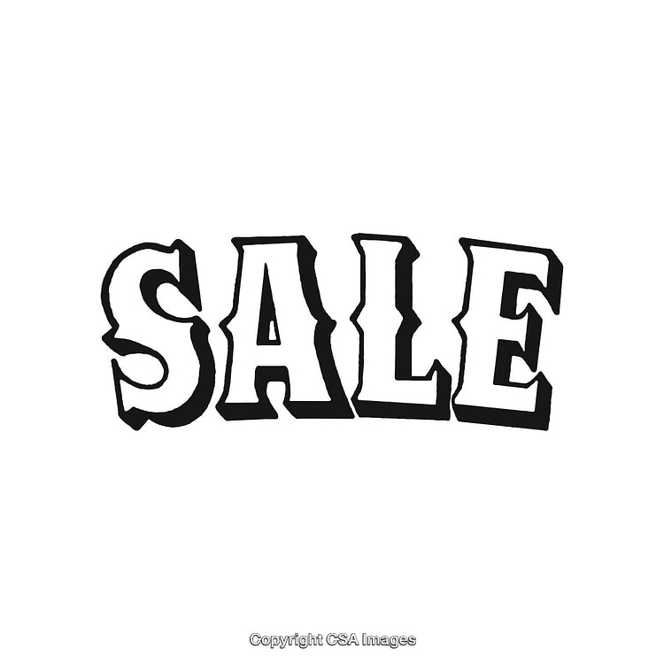 Black and White Bold SALE Lettering Design for Promotions or Discounts