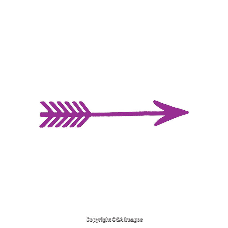 Purple Arrow Icon Design Isolated on White Background Minimalist Illustration