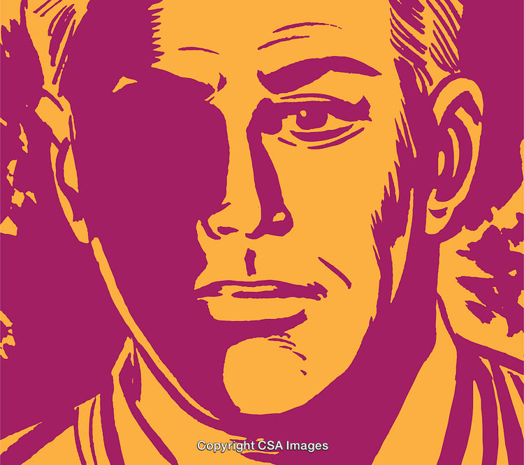 Pop Art Portrait Featuring Vibrant Contrasting Colors and Bold Expression