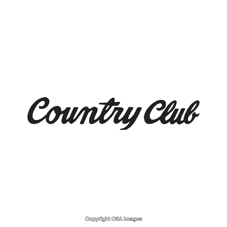 Elegant Country Club Logo with Stylish Calligraphy Design