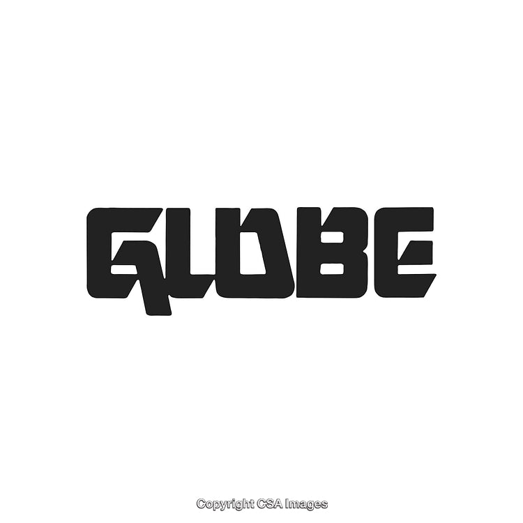 Stylized Logo Design with Abstract Lettering and Bold Black Text