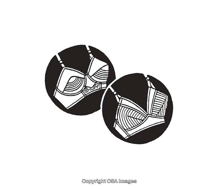 Black and White Line Art Illustrations of Stylish Lingerie Designs