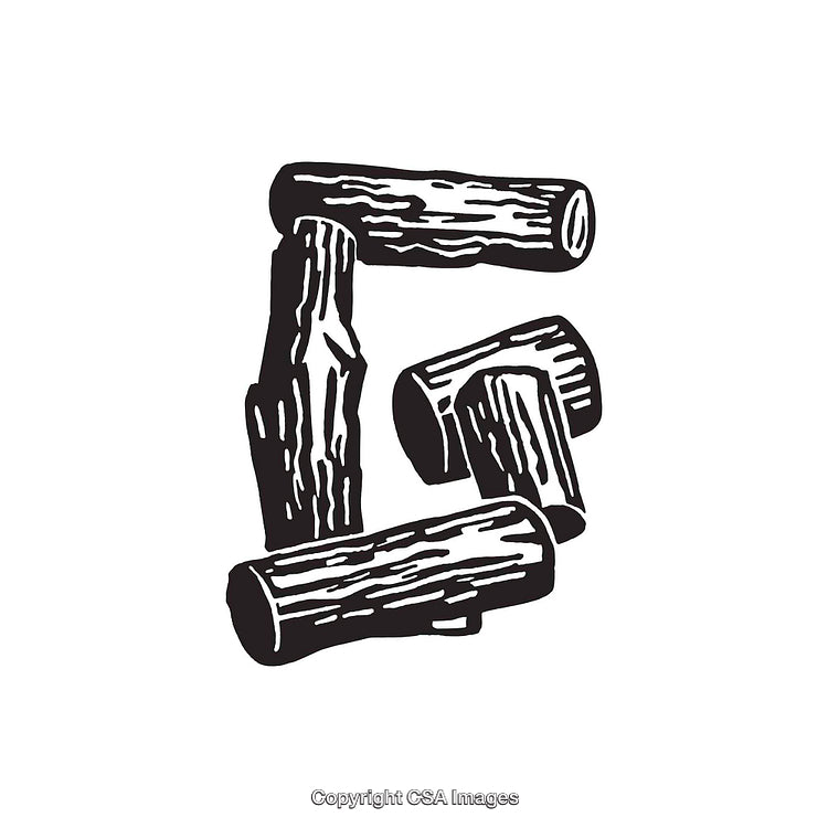 Intricately Rendered Black and White Wood-Textured Letter G Graphic Design