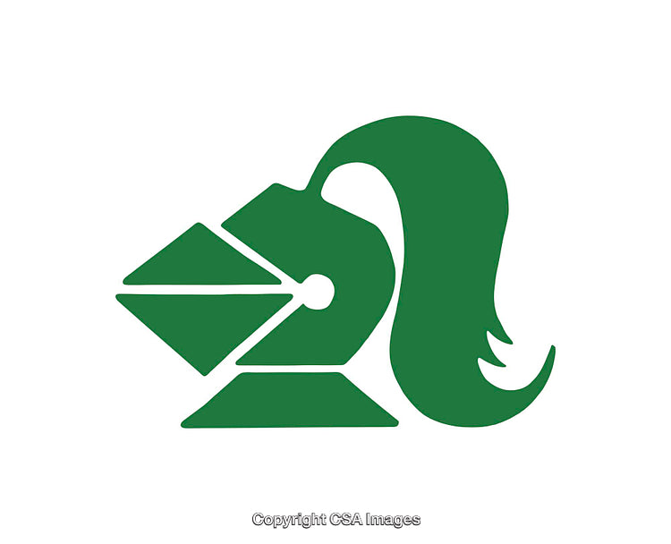 Green Minimalist Icon Featuring Abstract Geometric and Hair-Like Elements