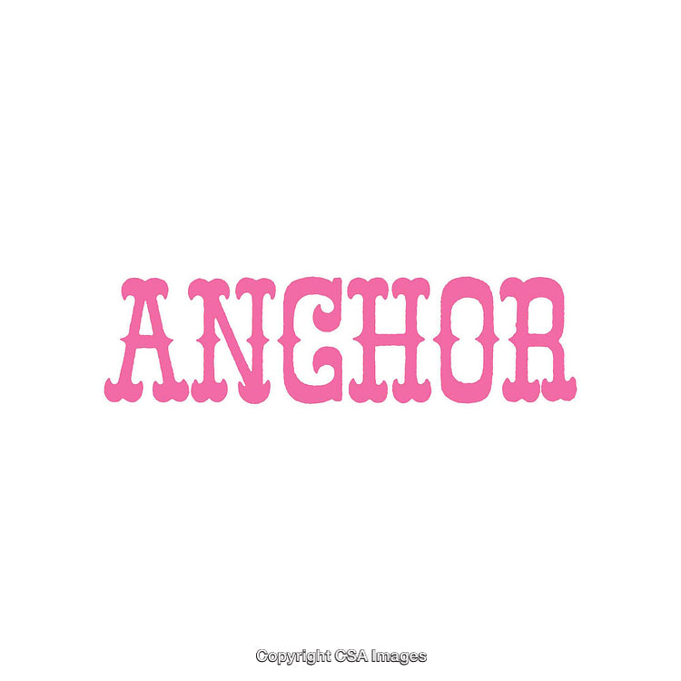 Pink Text Anchor Displayed on a Clean White Background