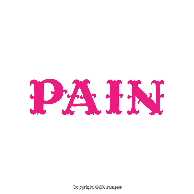 Pink Artistic Word Representation Featuring Bold Typography Design