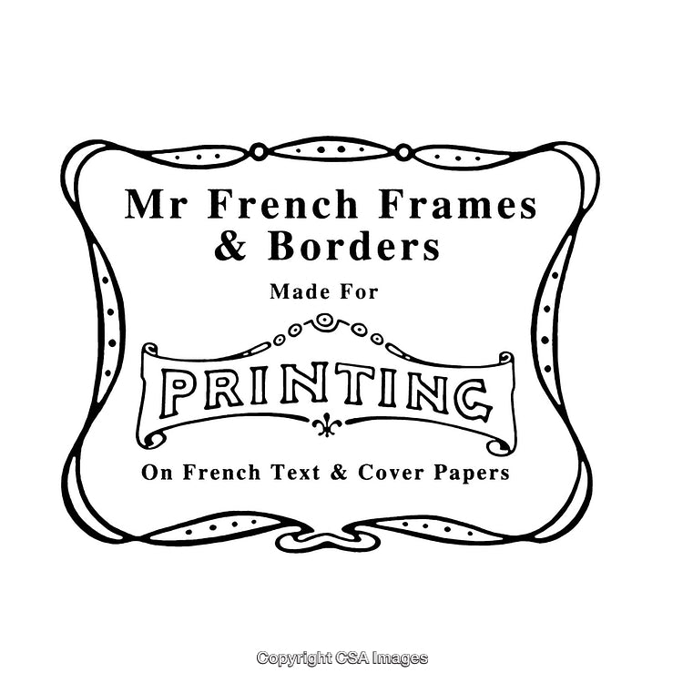 Elegant Black And White Decorative Frame With Intricate Border Pattern