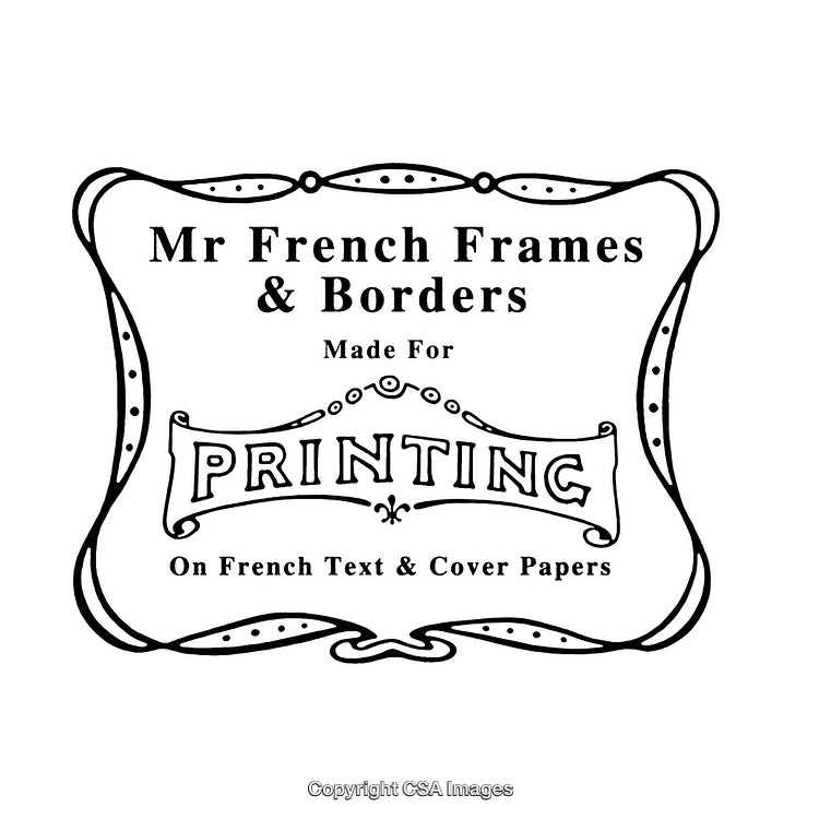 Elegant Black And White Decorative Frame With Intricate Border Pattern