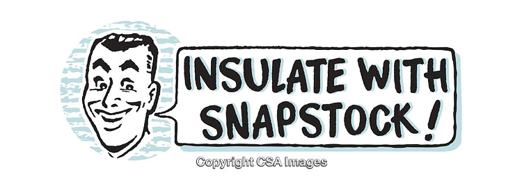 Vintage Illustrated Ad Promoting Effective Insulation with Bold Comic Style Text