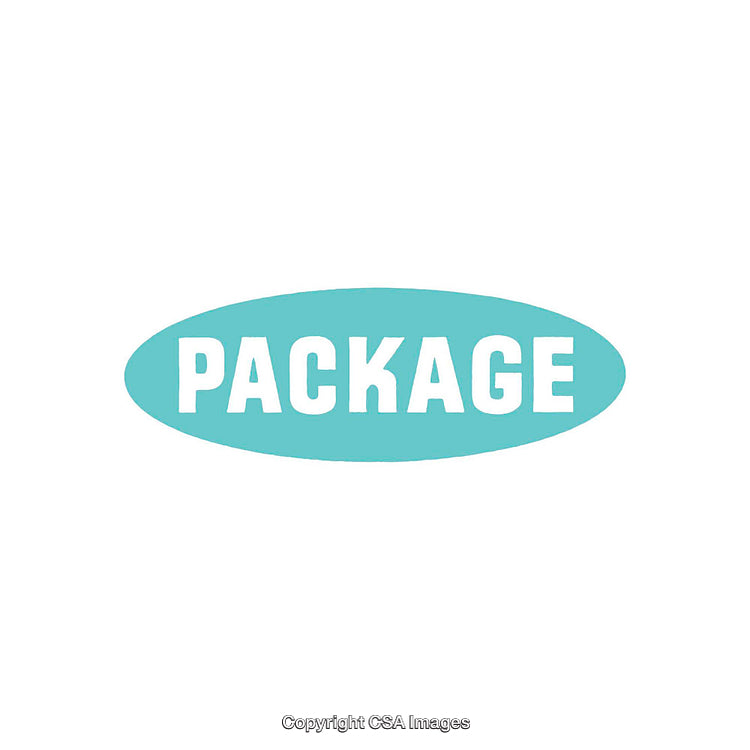 Minimalistic Design with the Word 'Package' in Bold White Letters