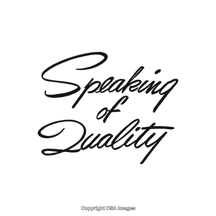 Elegant Handwritten Text Conveying Excellence and High-Quality Commitment