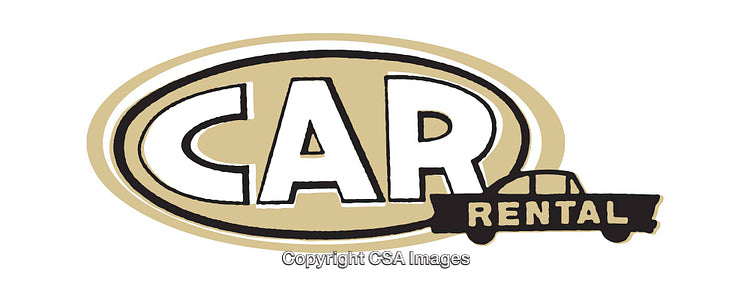 Car Rental Business Logo with Simple Modern Graphic Design