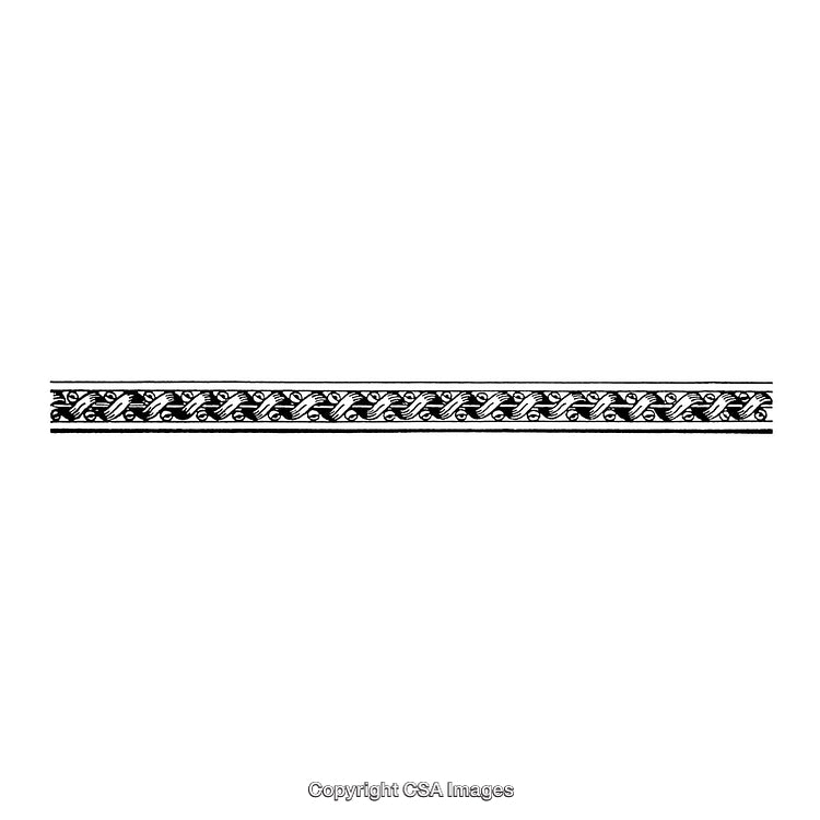 Intricate Black and White Decorative Border Design for Artistic Projects