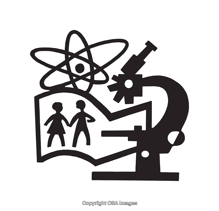 Scientific Symbol Depicting Education and Discovery Through Curiosity
