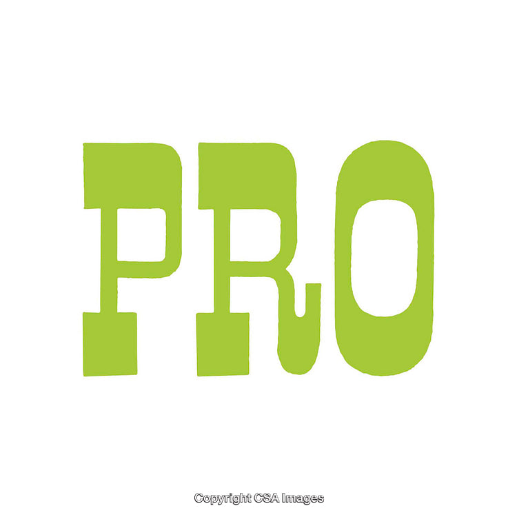 Stylized Green 'Pro' Text on White Background