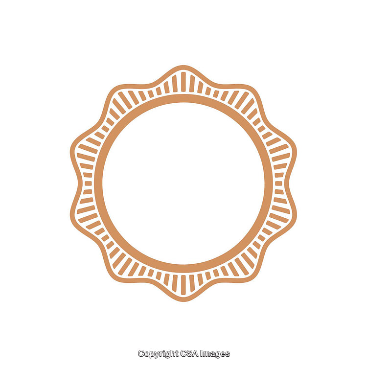 Minimalist Sunburst Design with Intricate Brown Lines on White Background