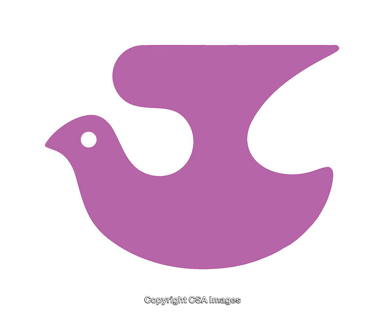 Purple Dove Icon Symbolizing Peace and Tranquility