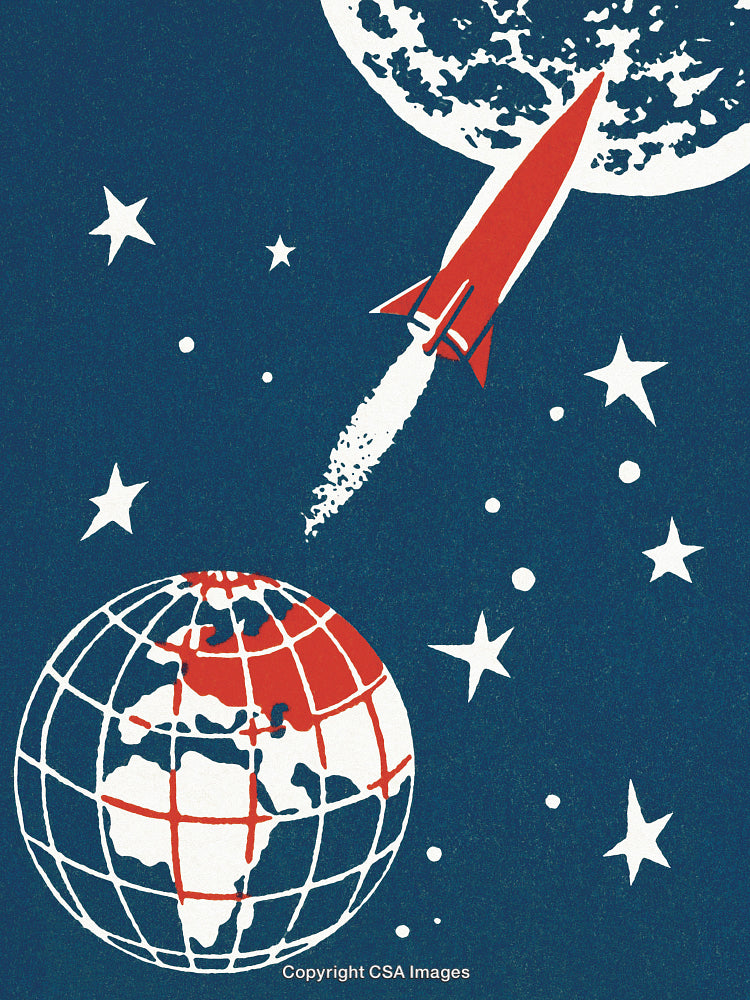 Rocket in Outer Space