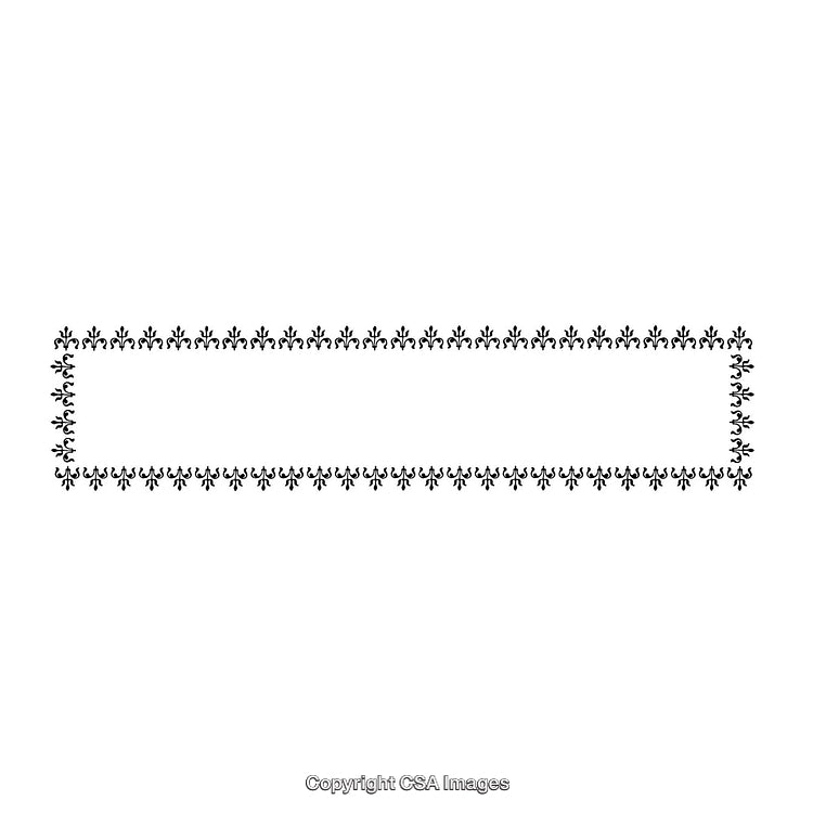 Elegant Monochrome Rectangular Decorative Border Design