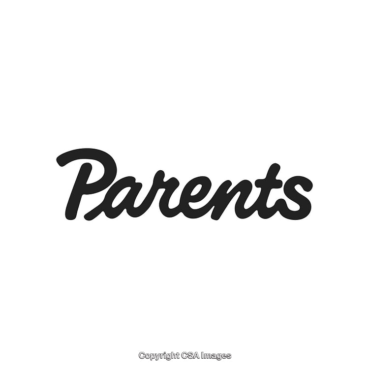 Bold Typography Design Featuring the Word Parents in Black on White