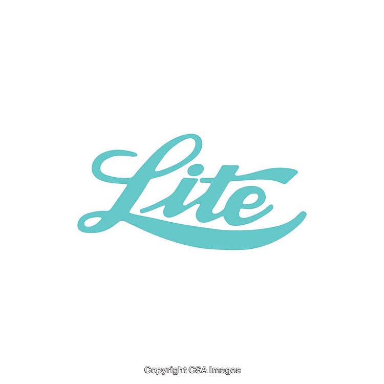 Turquoise Lite Wordmark on a Minimalist White Background