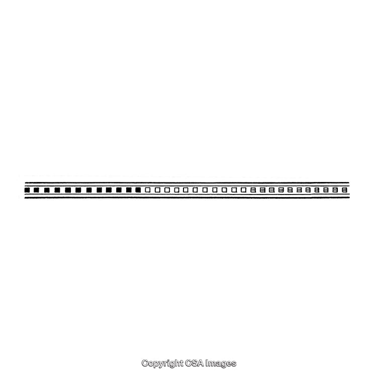Minimalist Black and White Border Design with Geometric Elements