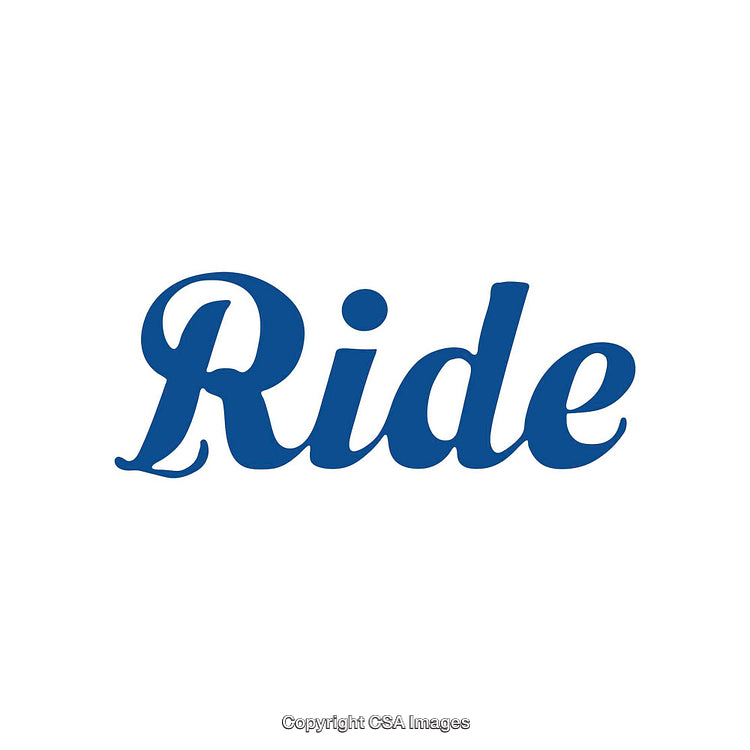 Stylized Bold Blue Script Font on White Background