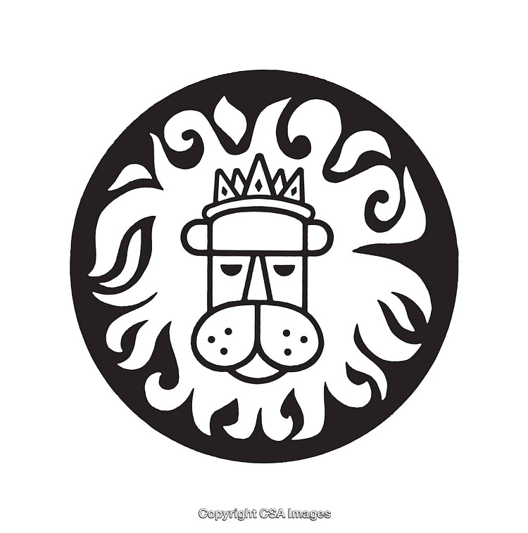 Minimalist Black And White Line Art of a Lion Emblem Design
