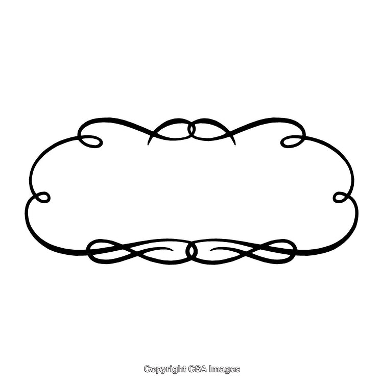 Elegant Black and White Ornate Border Design for Various Decorations