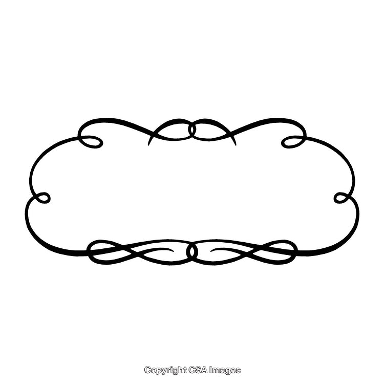 Elegant Black and White Ornate Border Design for Various Decorations