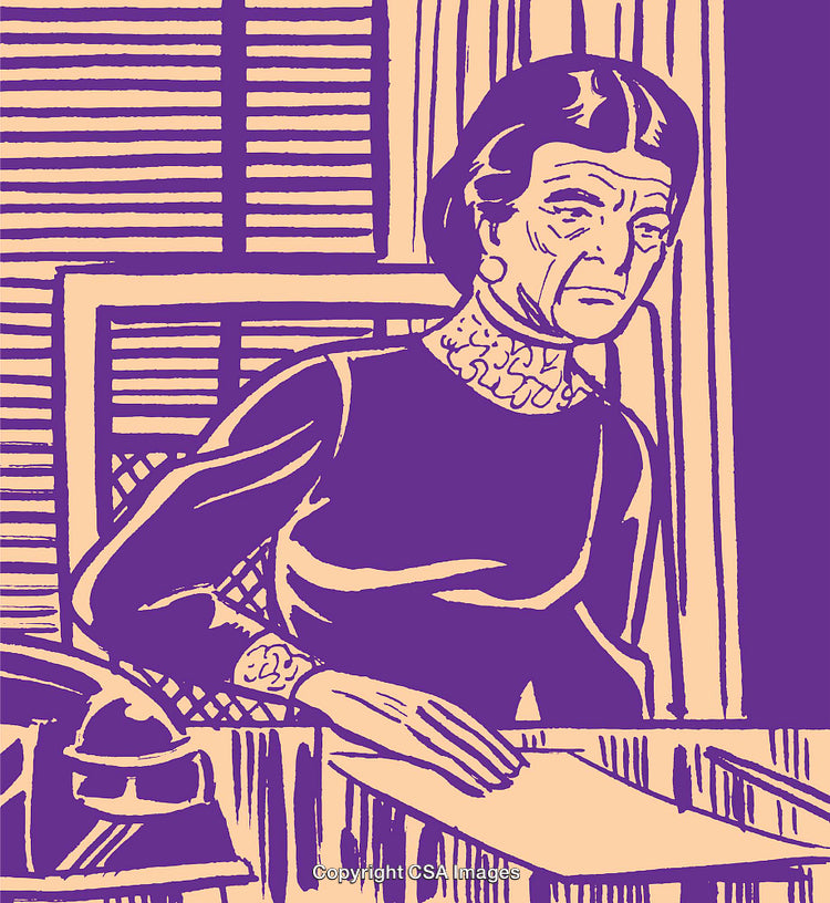 Artistic Portrait of a Woman Wearing a Dress in a Stylized Setting
