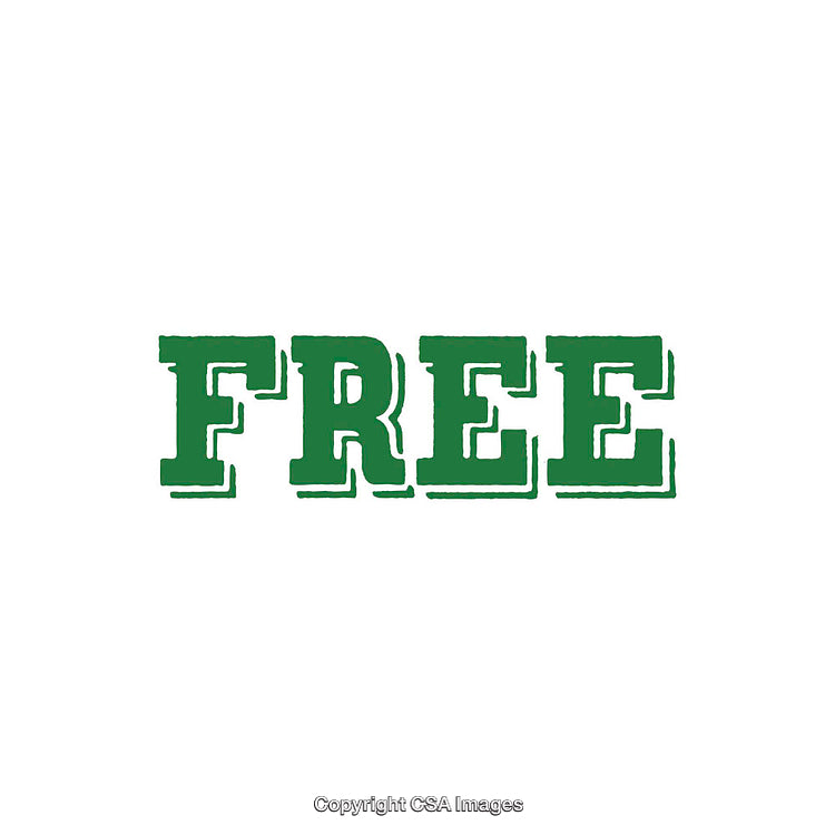 Green Free Text Typography on White Background for Promotional Use