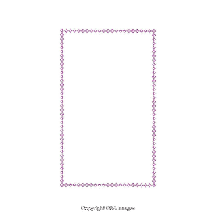 Elegant Decorative Frame with Ornate Border Design on White Background