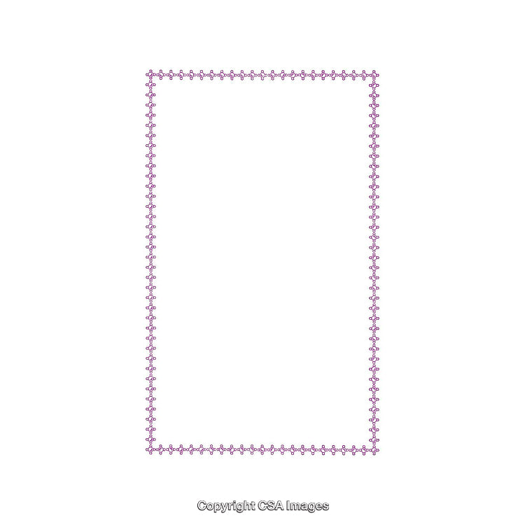 Elegant Decorative Frame with Ornate Border Design on White Background