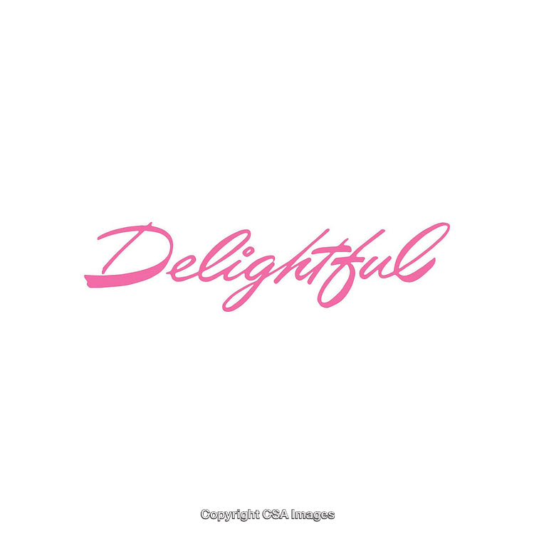 Bright Pink Script Text on Minimalistic White Background
