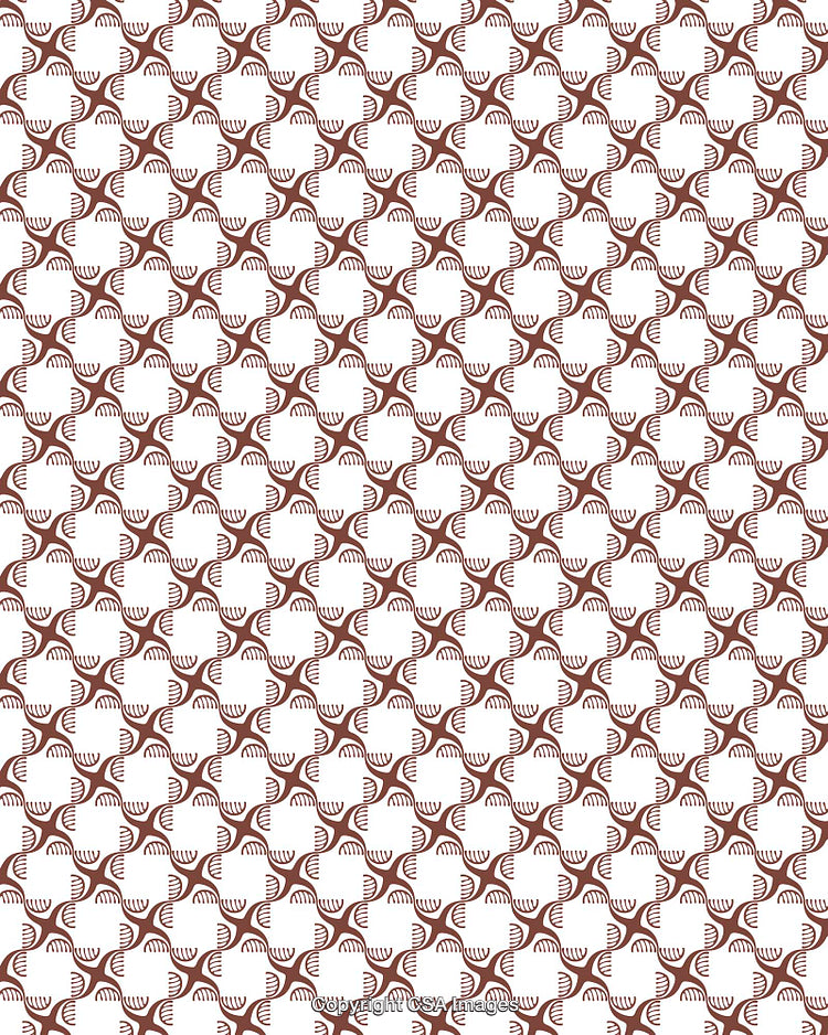 Stylish Geometric Pattern With Intricate Brown and White Design