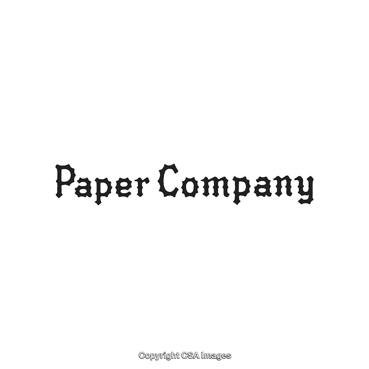 Minimalistic Logo Design for a Paper Company in Gothic Style