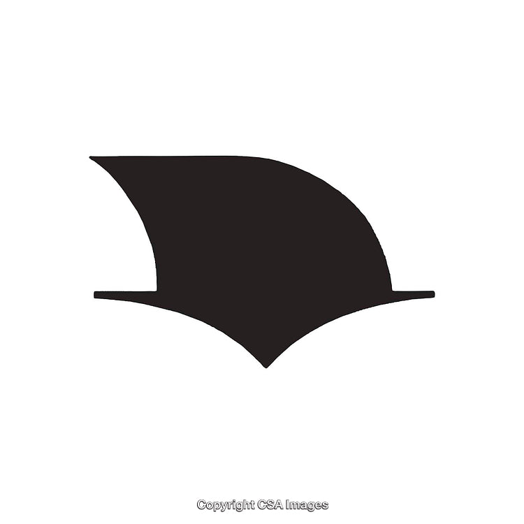 Minimalist Black and White Abstract Shape Symbol Design